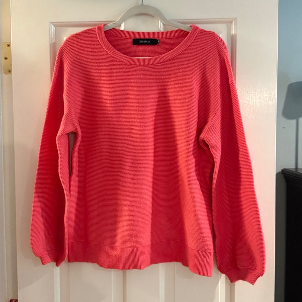 Zesica Vibrant Pinkish/Orange Sweater